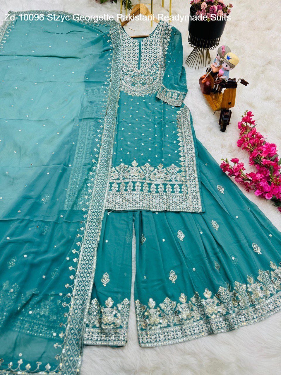 Zd-10096 Stzyc Georgette Pakistani Readymade Suits