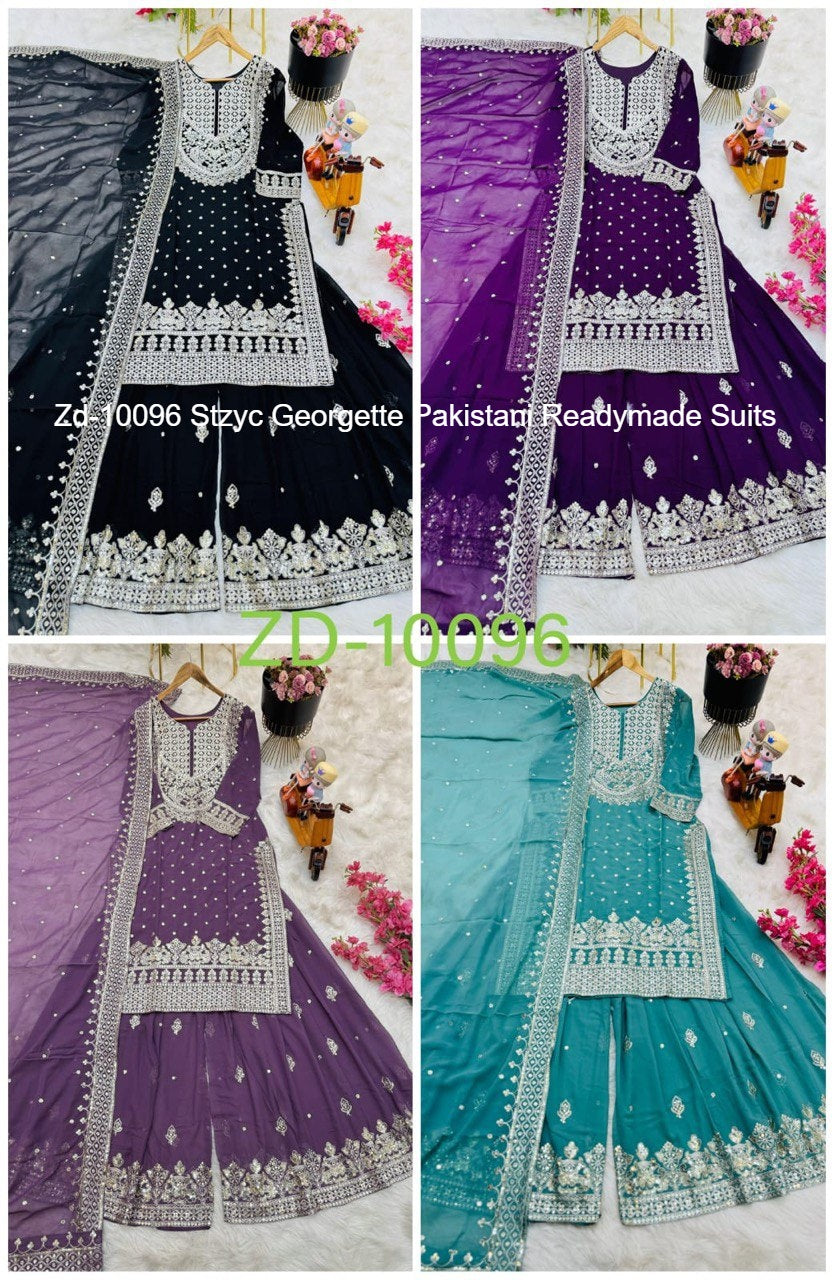Zd-10096 Stzyc Georgette Pakistani Readymade Suits
