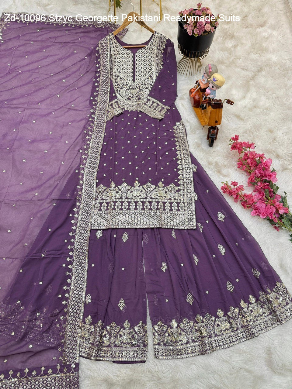 Zd-10096 Stzyc Georgette Pakistani Readymade Suits