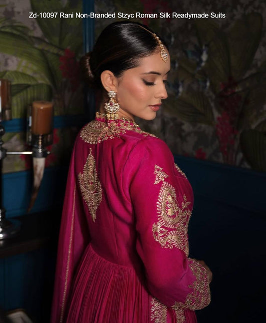 Zd-10097 Rani Non-Branded Stzyc Roman Silk Readymade Suits