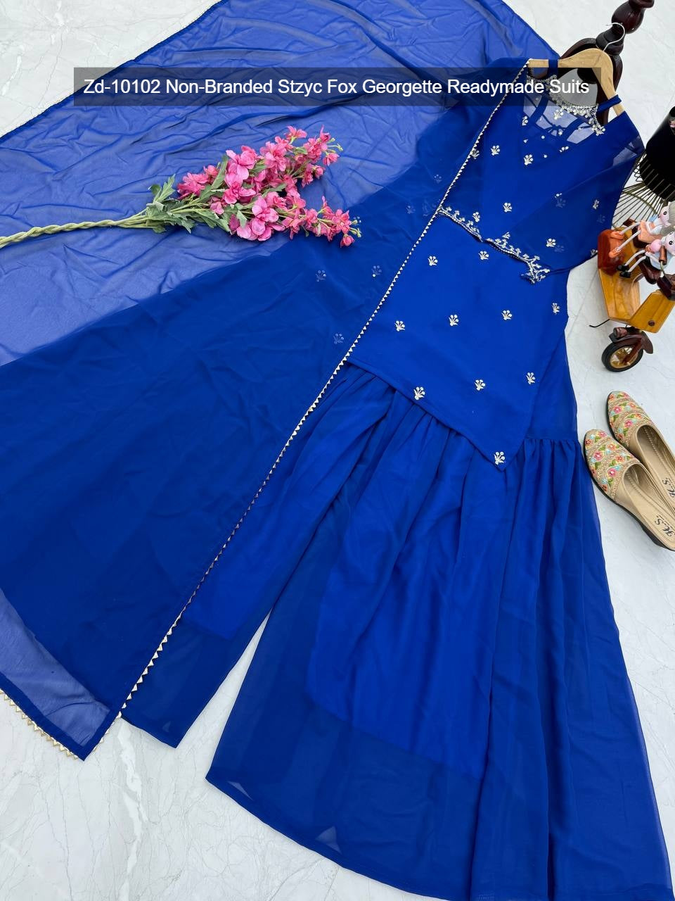 Zd-10102 Non-Branded Stzyc Fox Georgette Readymade Suits