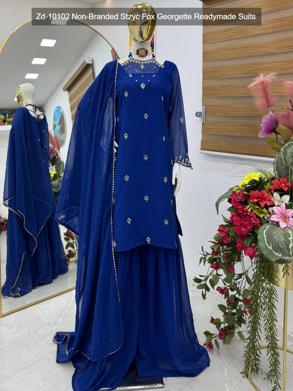Zd-10102 Non-Branded Stzyc Fox Georgette Readymade Suits