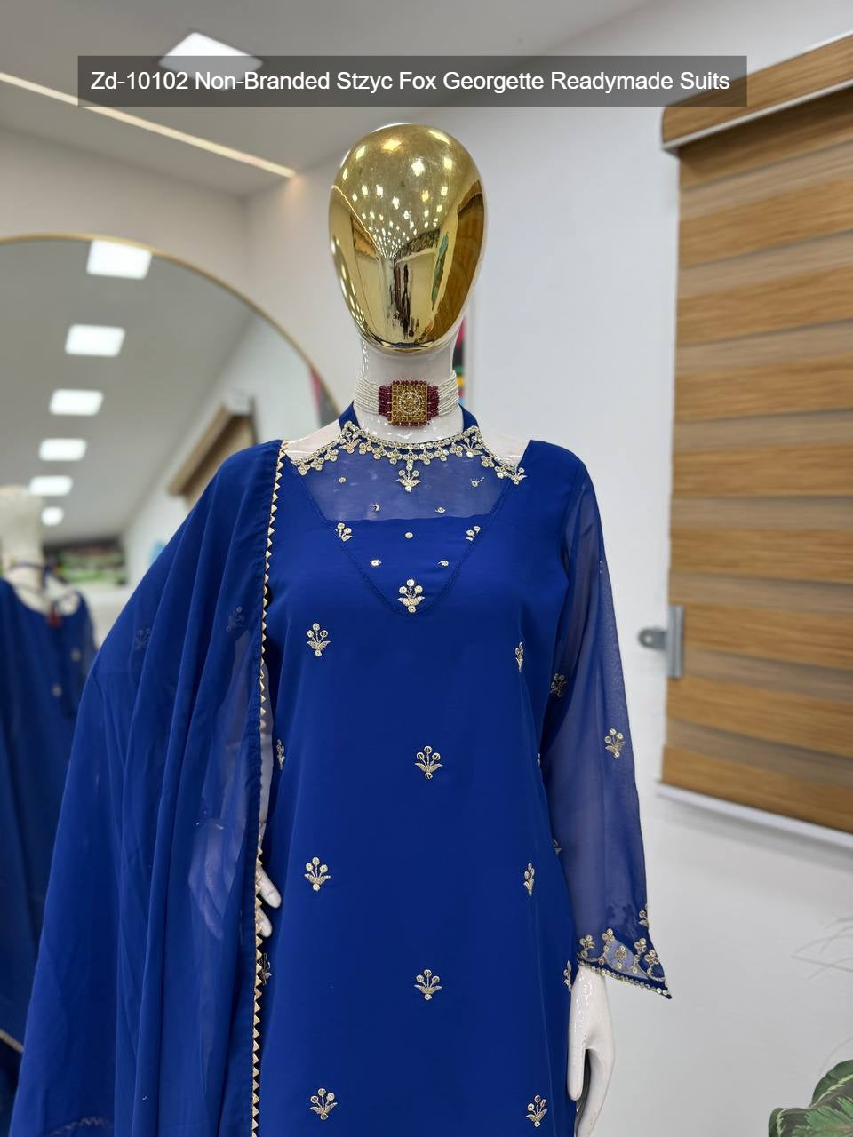 Zd-10102 Non-Branded Stzyc Fox Georgette Readymade Suits