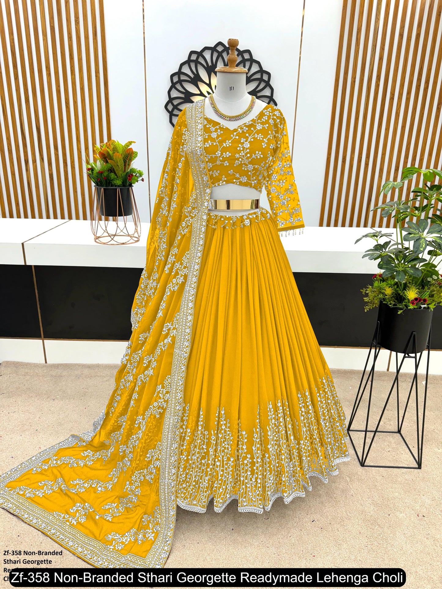 Zf-358 Non-Branded Sthari Georgette Readymade Lehenga Choli