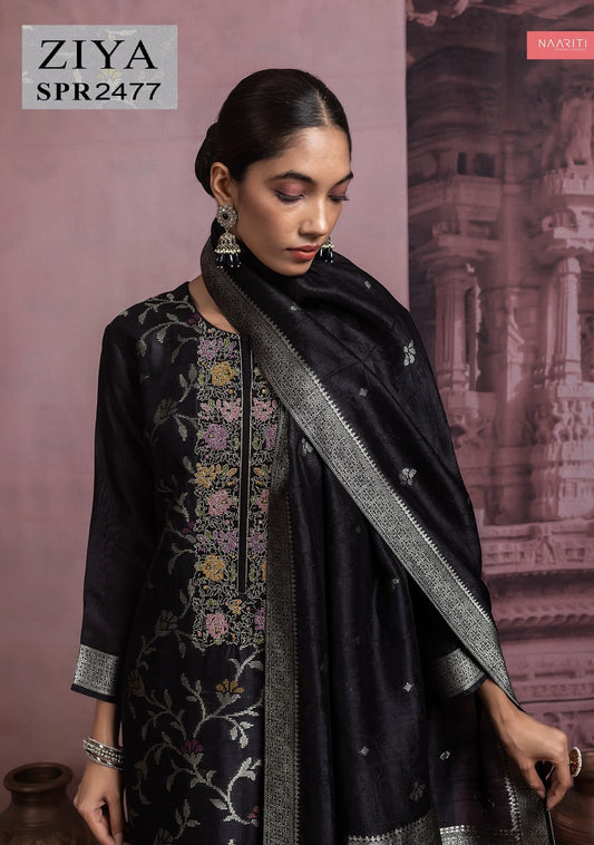 Ziya 2477 Naariti Jacquard Unstitched Suits