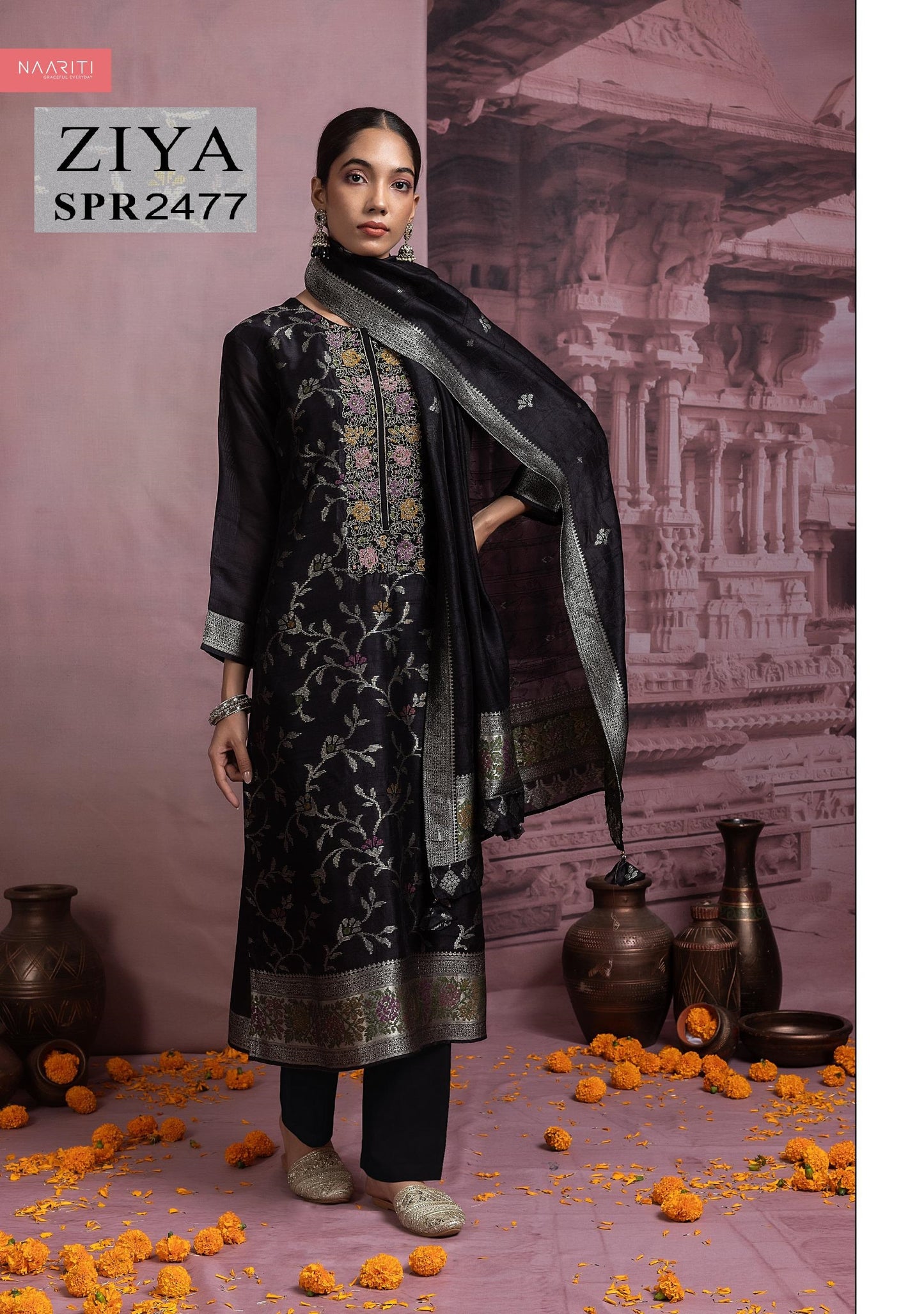 Ziya 2477 Naariti Jacquard Unstitched Suits