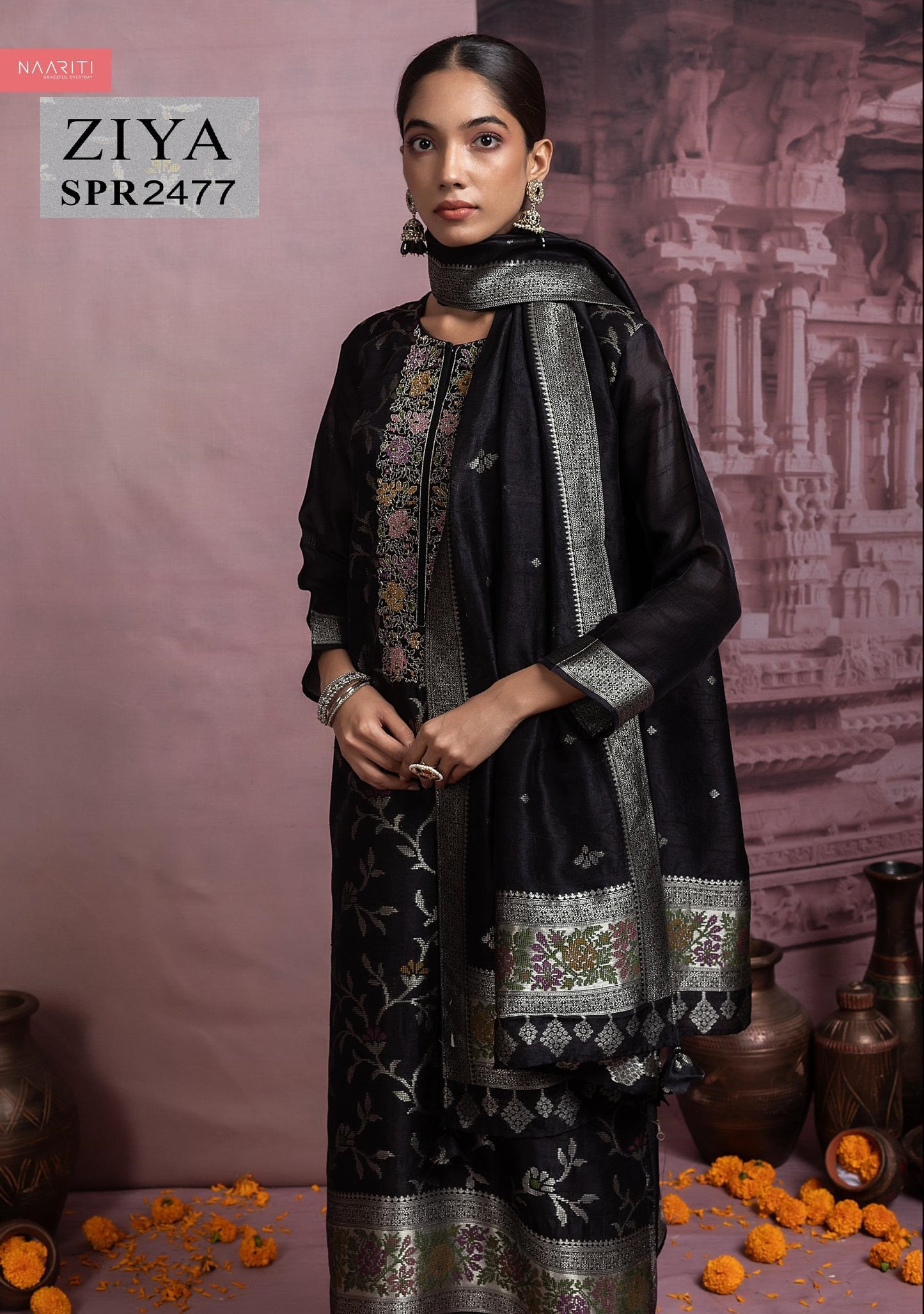 Ziya 2477 Naariti Jacquard Unstitched Suits