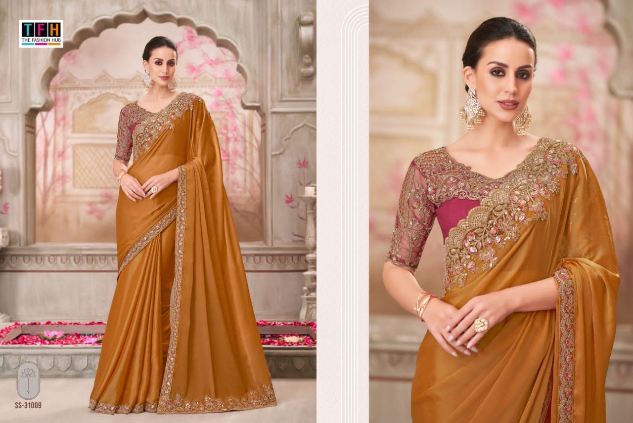 31009 Silver Screen 21 Edition Tfh Chiffon Sarees