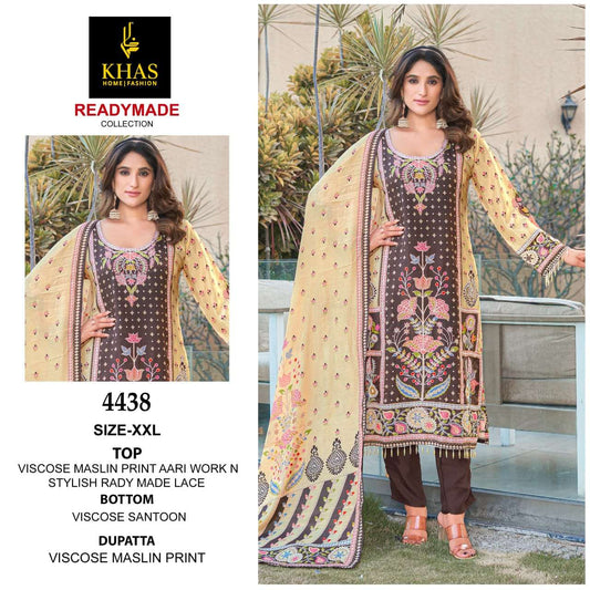 4438 Khas Viscose Muslin Pakistani Readymade Suits