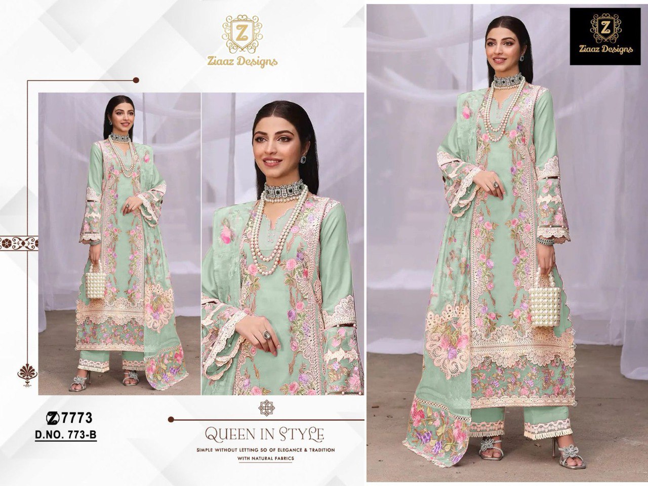 773B Ziaya Design Cotton Pakistani Readymade Suits