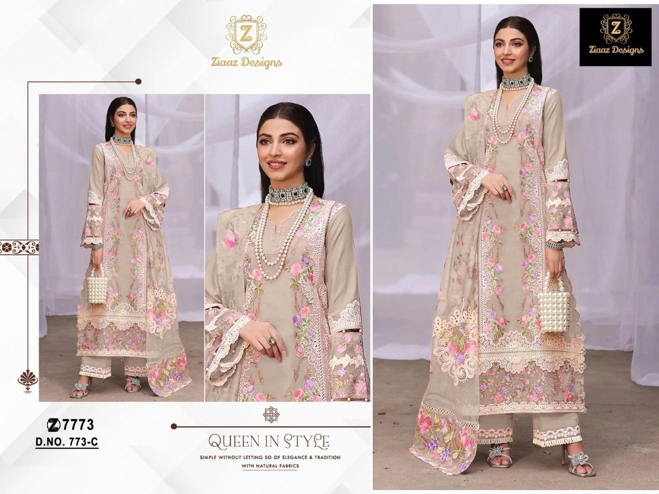 773C Ziaya Design Cotton Pakistani Readymade Suits