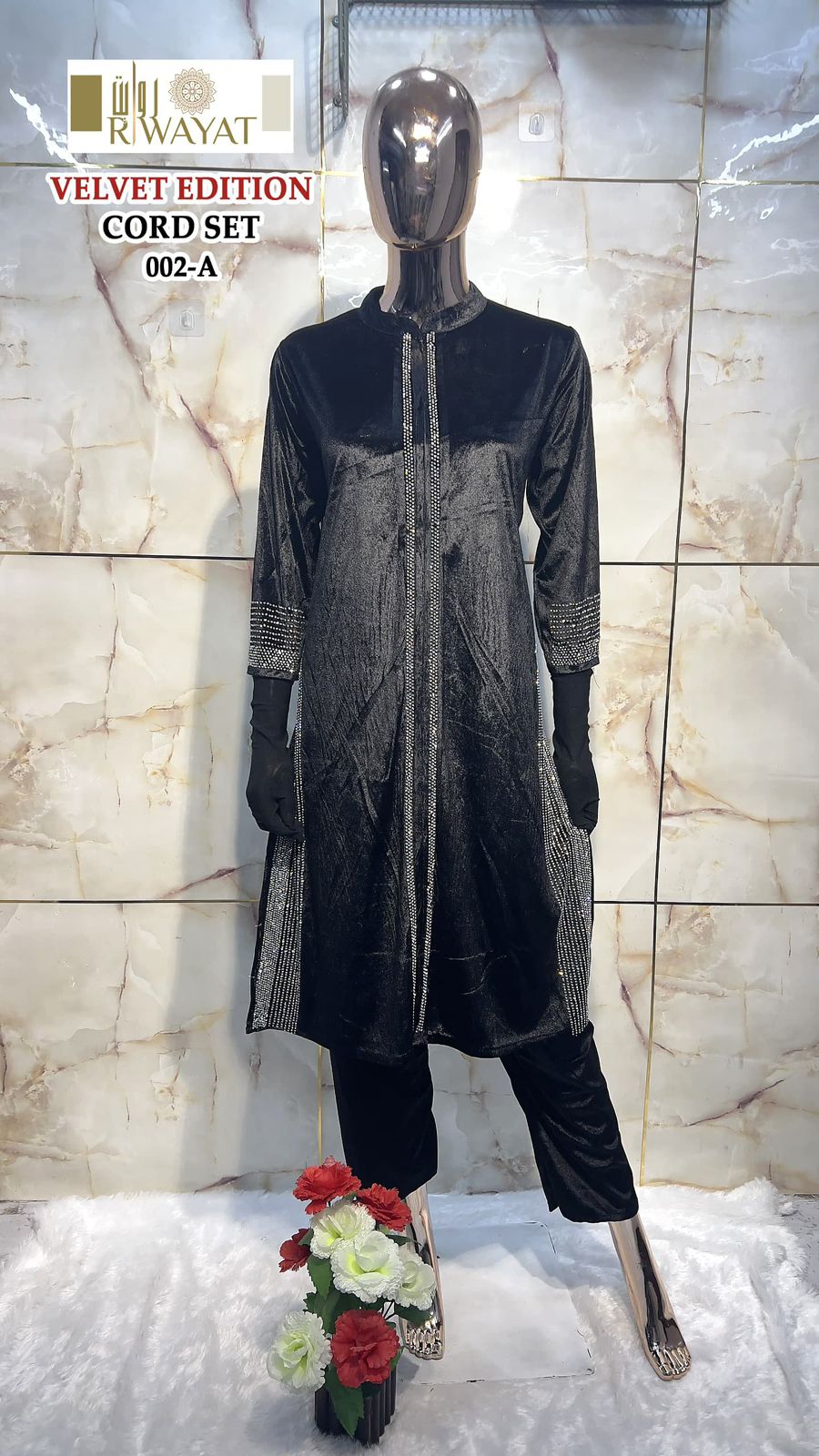 002-A Riwayat Velvet Co Ord Set