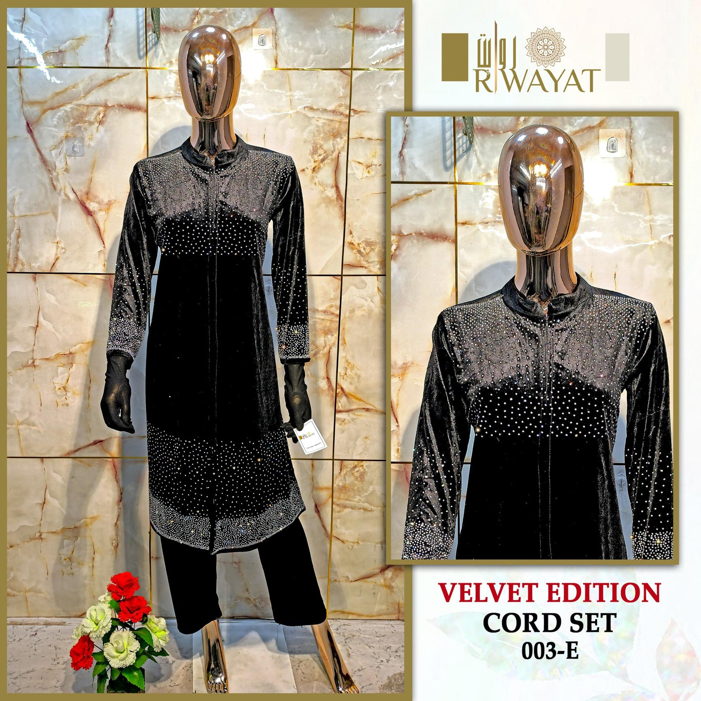 003E Riwayat Velvet Co Ord Set