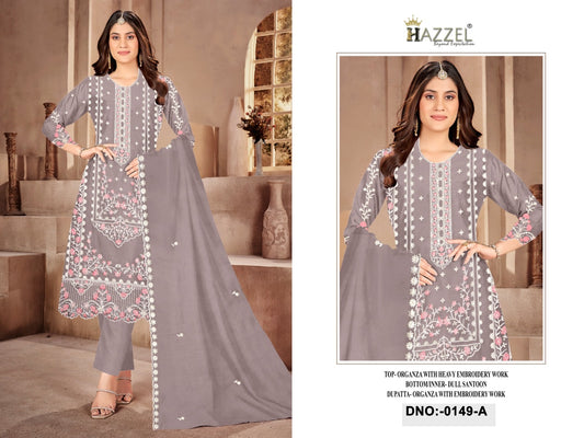 0149 A Hazzel Zarkan Work Pakistani Salwar Suits