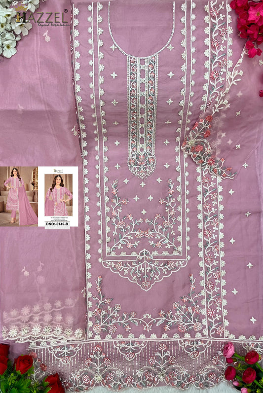 0149 B Hazzel Zarkan Work Pakistani Salwar Suits