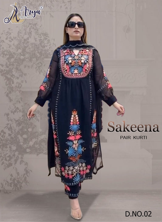 02 Sakeena Adm Thread Work Readymade Suits