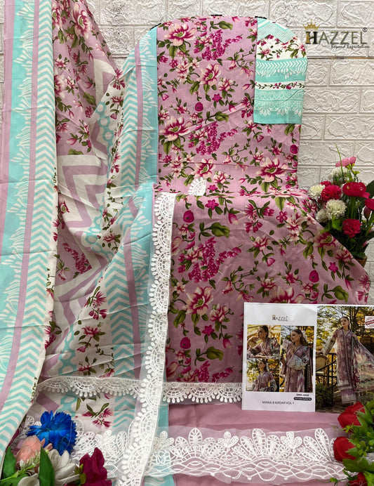 0332 Light Pink Hazzel Embroidery Pakistani Salwar Suits
