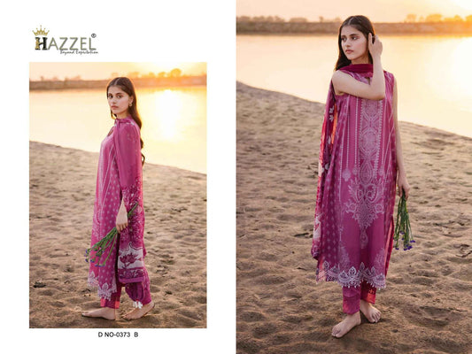 0373-A Hazzel Pure Cotton Pakistani Salwar Suits