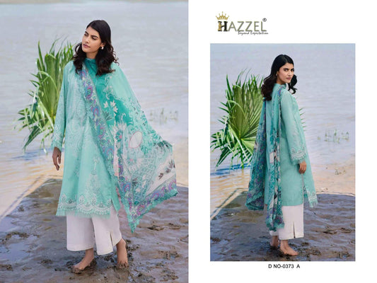 0373-B Hazzel Pure Cotton Pakistani Salwar Suits