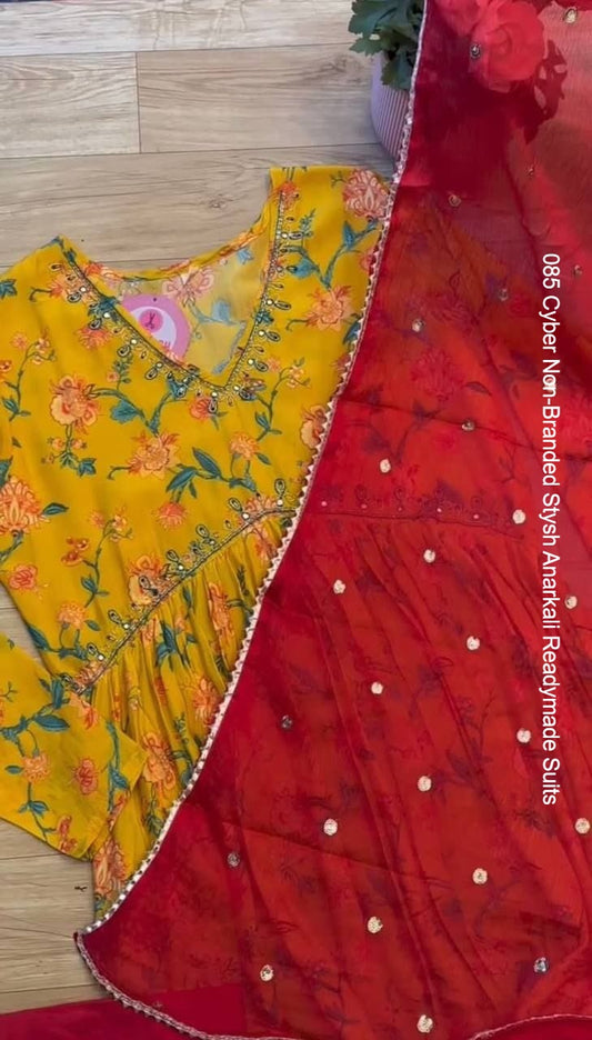 085 Cyber Non-Branded Stysh Anarkali Readymade Suits