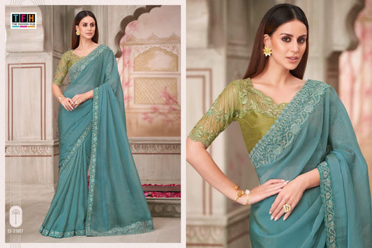 31007 Silver Screen 21 Edition Tfh Georgette Sarees