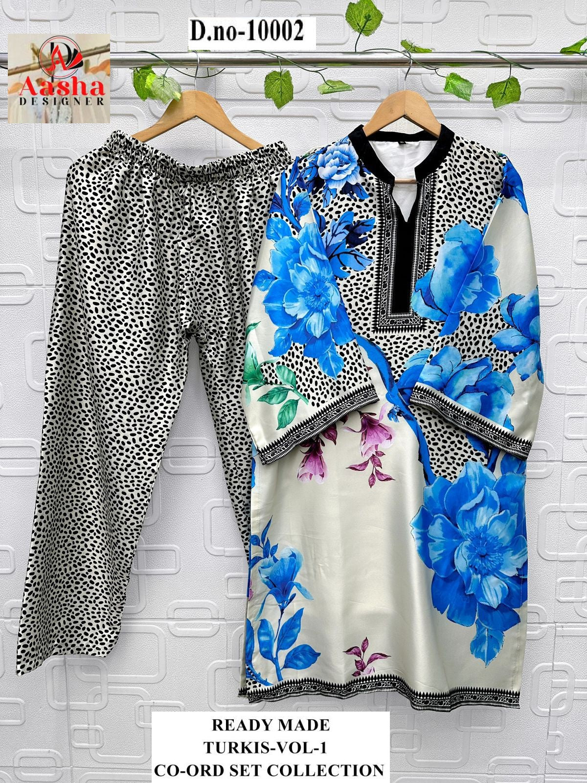 10002 Turkis Vol-1 Karachi Aasha Designer Printed Co Ord Set