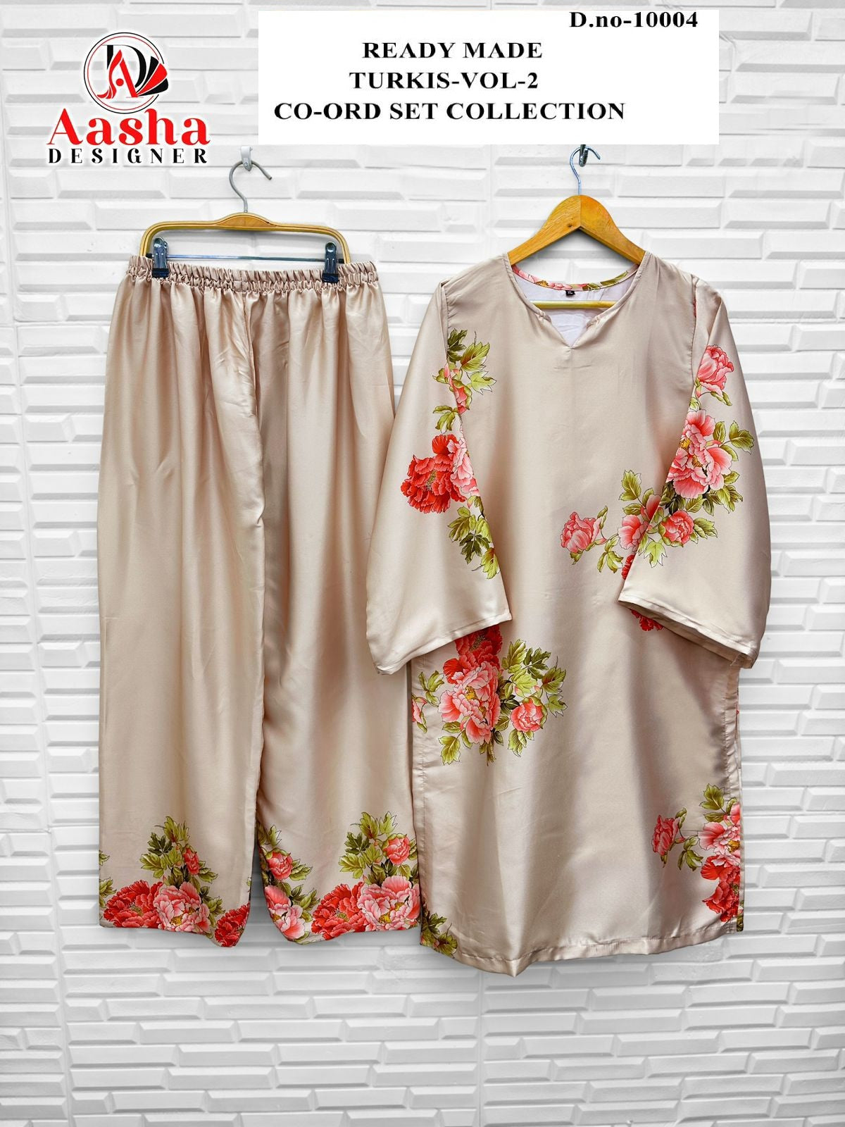 10004 Turkis Vol-2 Karachi Aasha Designer Printed Co Ord Set