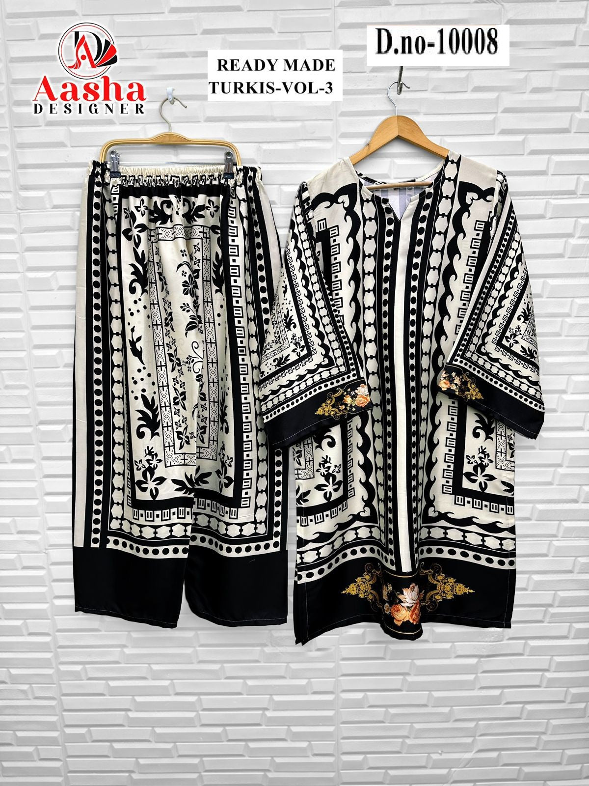 10008 Turkis Vol-3 Karachi Aasha Designer Printed Co Ord Set