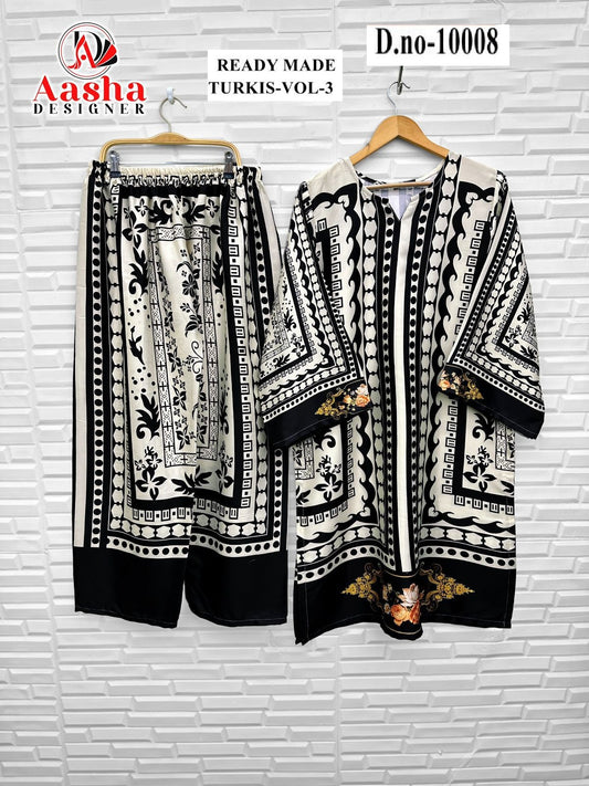 10008 Turkis Vol-3 Karachi Aasha Designer Printed Co Ord Set