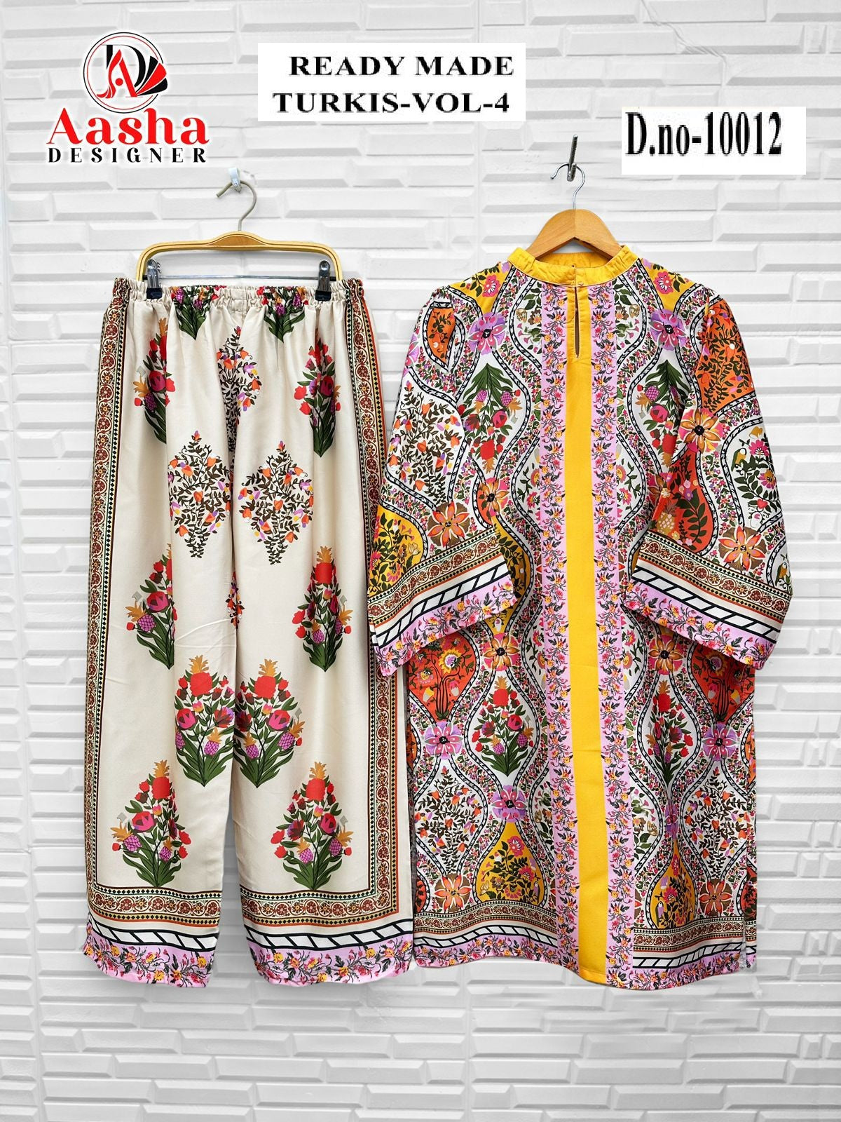 10012 Turkis Vol-4 Karachi Aasha Designer Printed Co Ord Set
