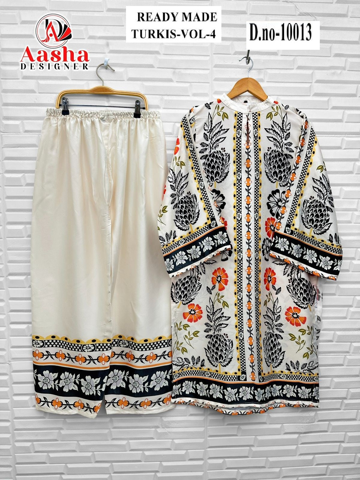 10013 Turkis Vol-4 Karachi Aasha Designer Printed Co Ord Set