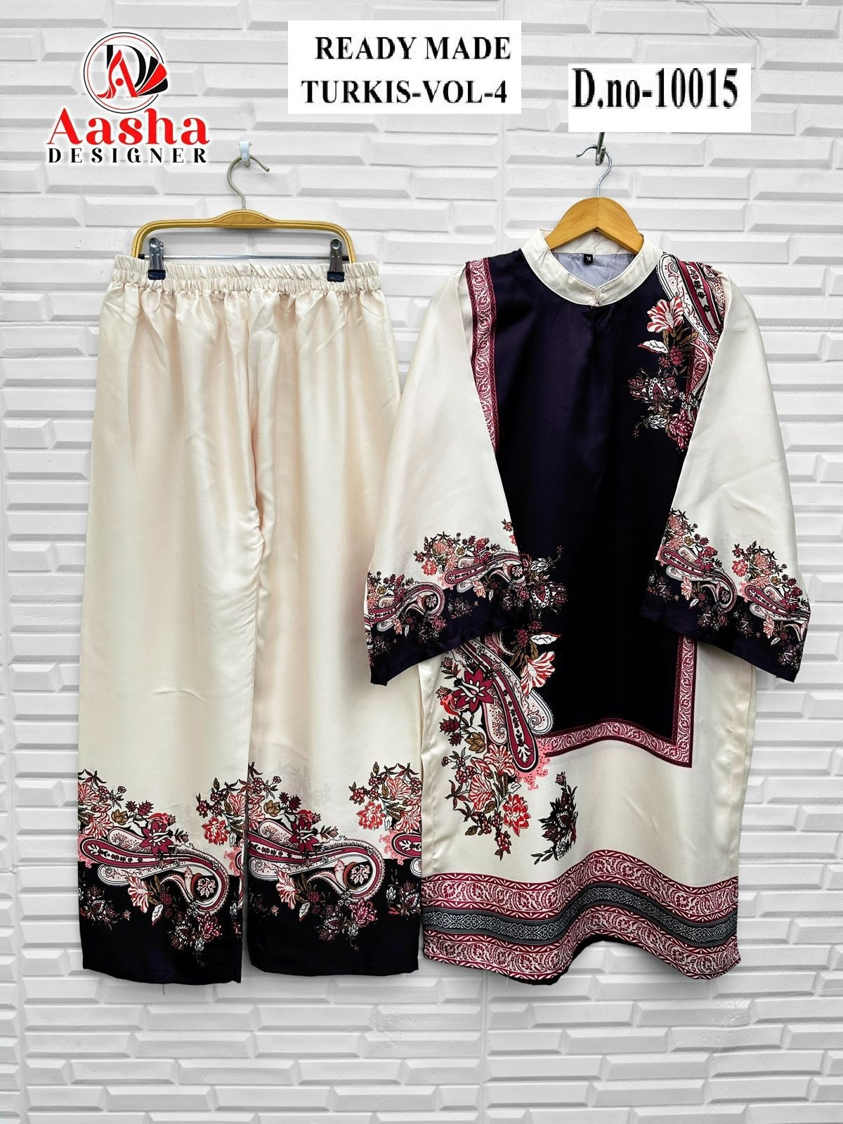 10015 Turkis Vol-4 Karachi Aasha Designer Printed Co Ord Set