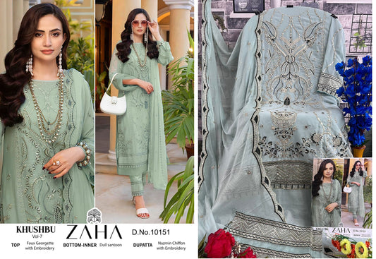 10151 Zaha Pakistani Salwar Suits
