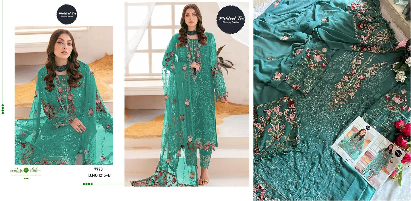 1215-B Mehboob Tex Pakistani Salwar Suits