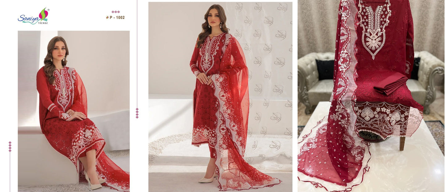 1002 Saniya Trendz Pakistani Salwar Suits