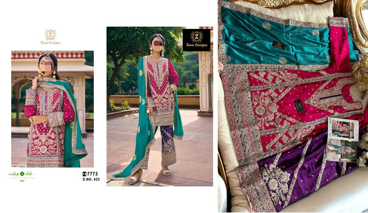 433 Ziaaz Designs Pakistani Readymade Suits