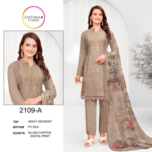 2109A Saffana Pakistani Readymade Suits