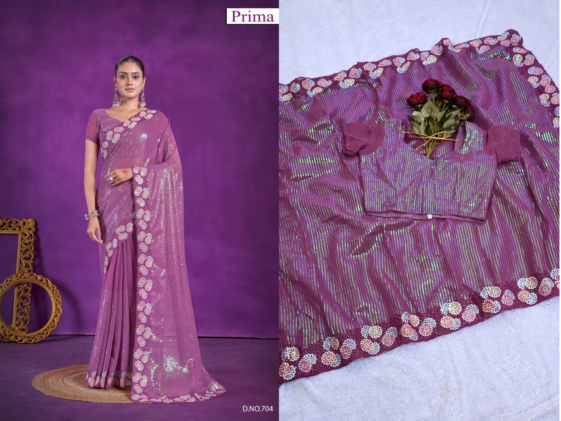 704 Prima Sarees