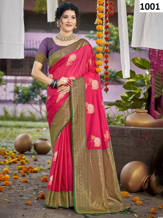 1001 Antique Bunawat Silk Sarees