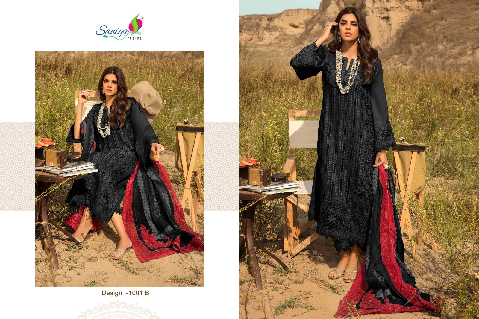 1001 B Saira Sakira Vol 1 Saniya Trendz Chikankari Pakistani Salwar Suits