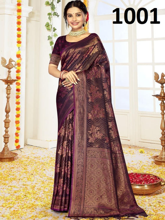 1001 Bhumika Bunawat Satin Sarees