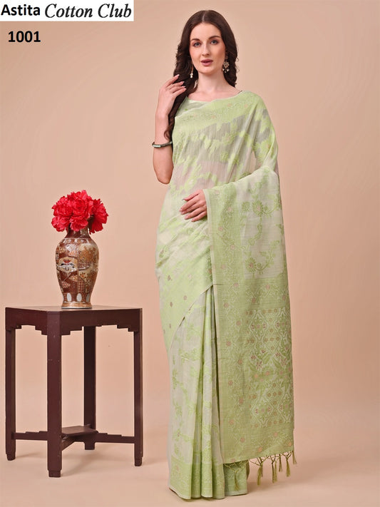 1001 Cotton Club Astita Cotton Sarees