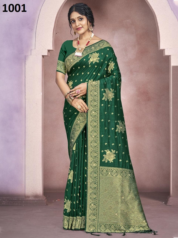 Bunawat Nikhila Silk Weaving Work 1001 Party wear Saree main image 1