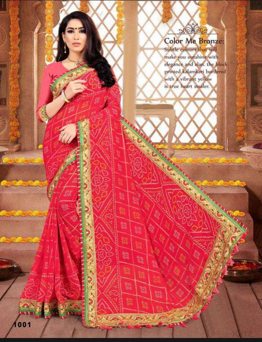 1001 Kum Kum Jalnidhi Bandhani Sarees