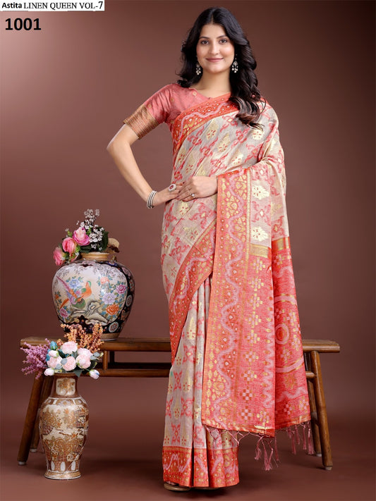 1001 Linen Queen Vol 7 Astita Cotton Sarees