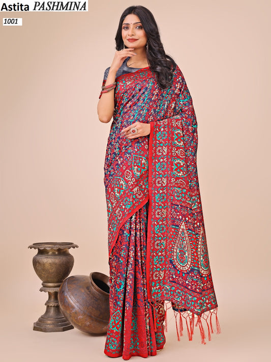 1001 Pashmina Astita Cotton Sarees