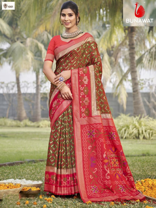 1001 Pochampalli Silk Vol-01 Bunawat Silk Sarees