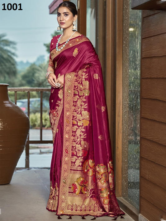 1001 Radhika Pyari Vol 2 Bunawat Stone Work Sarees