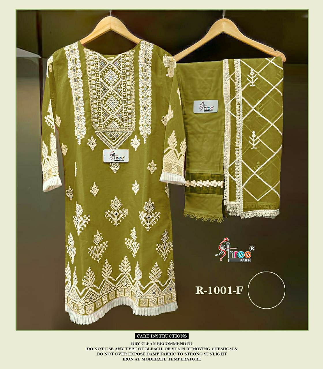 1001 Shree Fabs Organza Pakistani Readymade Suits