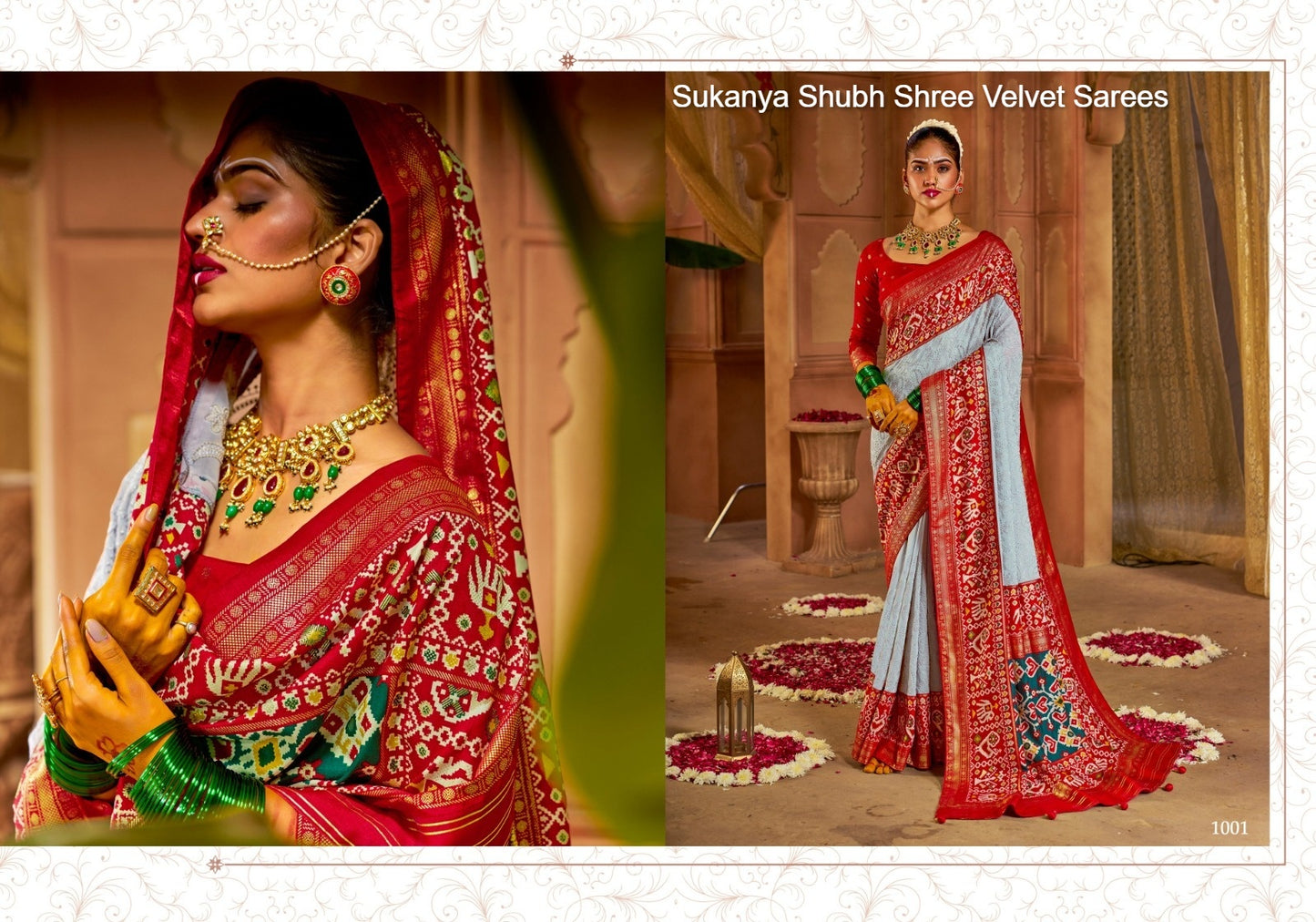 1001 Sukanya Shubh Shree Velvet Sarees